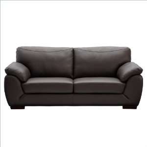  Black Armen Living Mesa Leather Sofa: Furniture & Decor