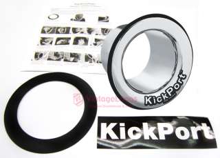 KickPort Bass Drum Hole Sound Enhancer CHROME or GOLD  