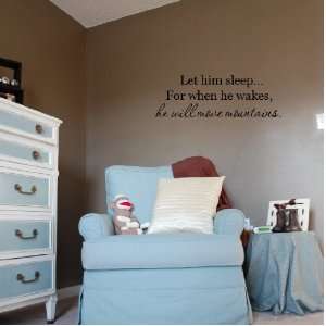  Let him sleep for when he wakes quote vinyl decal sticker 