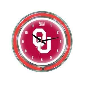  Oklahoma Sooners 14 Neon Wall Clock