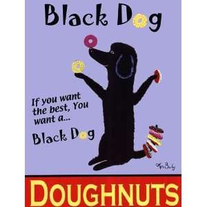  Ken Bailey   Black Dog Doughnuts Canvas