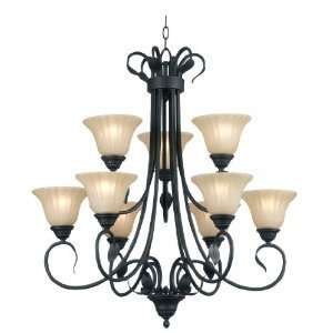  Kenroy Home Countryside 9 Light Chandelier (91569RBRZ)