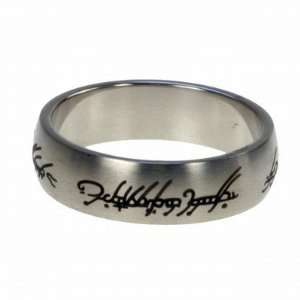316L stainless steel ring with laser cut design   Width 6mm (Size 10)