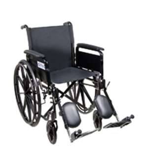 Silver Sport Wheelchair from Drive Medical with Fixed Arms, Swing Away 