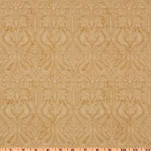  44 Wide Tea Time Damask Cream Fabric By The Yard: Arts 