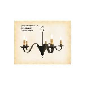  KLH Marthas 5 Arm Tin Chandelier