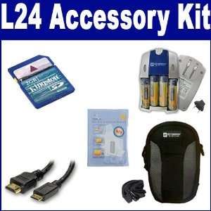 Nikon Coolpix L24 Digital Camera Accessory Kit includes ZELCKSG Care 