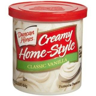 Duncan Hines Creamy Home Style Frosting, Classic Vanilla, 16 Ounce 