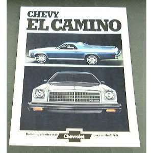  1974 74 Chevrolet Chevy EL CAMINO BROCHURE Classic SS 