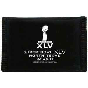 NFL Super Bowl XLV North Texas 2011 Nylon Trifold Wallet:  