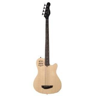   Chambered Electro Acoustic Bass Guitar (Natural) Musical Instruments