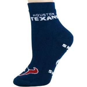  Houston Texans Ladies Navy Blue Slipper Socks Sports 