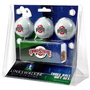  Ohio State Buckeyes NCAA 3 Golf Ball Gift Pack w/ Hat Clip 