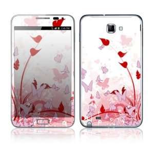  Samsung Galaxy Note Decal Skin Sticker   Pink Butterfly 
