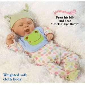  Realistic Baby Dolls, Sleepy Frog, 19 inch With Weighted 