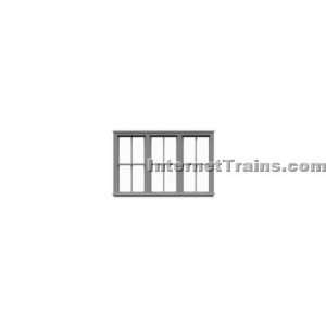  Tichy Train Group HO Scale 98 x 62 Double Hung Triple Windows 