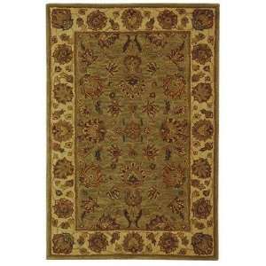   and Gold Hand Spun Wool Area Rug, 2 Feet by 3 Feet