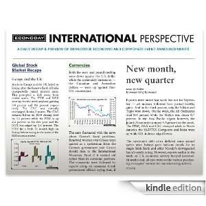  International Economic Perspective: Kindle Store: Econoday