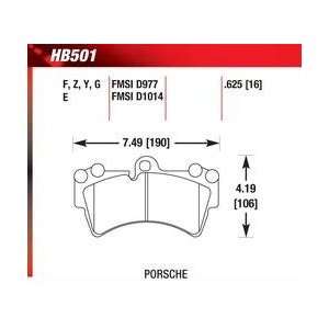  Hawk Performance HB501F.625 Performance Ceramic Brake Pad 