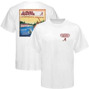 Alabama Crimson Tide Sportsmans Paradise Fishing Magazine T shirt 