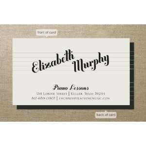  Piano Lessons Business Cards by Ann Gardner Everything 