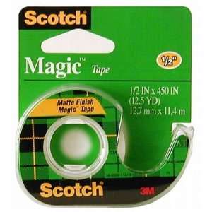  3M Scotch Magic Tape .5 X 450 (12 Pack): Home & Kitchen