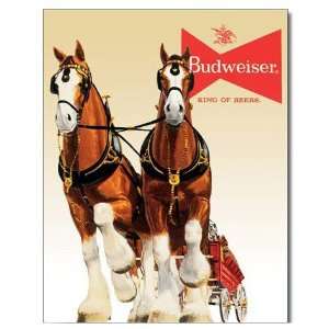  Bud Clydesdale Team Metal Tin Sign , 12x16