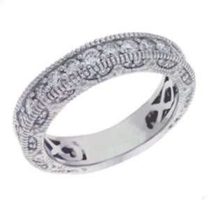  S. Kashi & Sons D4010WG White Gold Bridal Band   14KW Ring 
