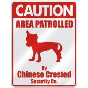   BY CHINESE CRESTED SECURITY CO.  PARKING SIGN DOG