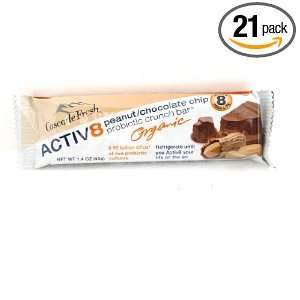 Cascade Fresh Peanut Chocolate Chip Probiotic Organic Crunch Bar, 33 