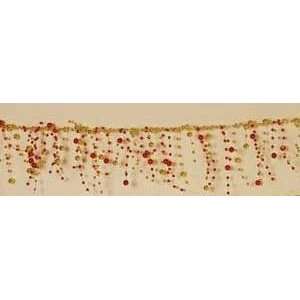  Red and Gold Multi Bead Garland Arts, Crafts & Sewing