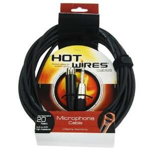  Hot Wires MC1220HZ 20 Feet XLR to 1/4 Inch Microphone 