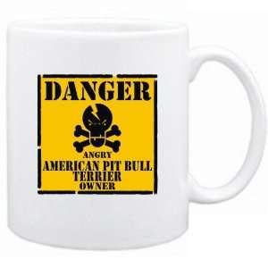   : Angry American Pit Bull Terrier Owner  Mug Dog: Home & Kitchen