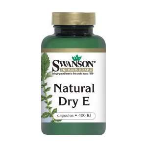  Natural Dry Vitamin E 400 IU 250 Caps by Swanson Premium 