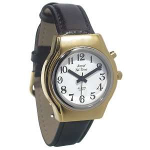  Mens Royal Tel Time One Button Talking Watch with Leather 