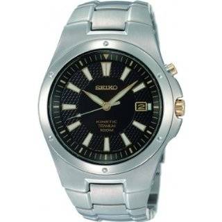  Seiko Mens SMY042 Titanium Kinetic Watch Seiko Watches