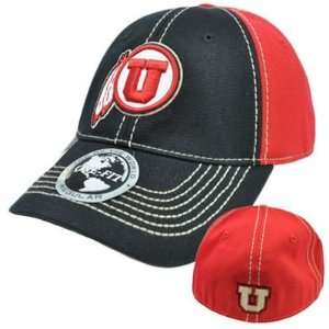 University of Utah Utes Hat Cap NCAA Flex Fit Stretch Stitch Top of 