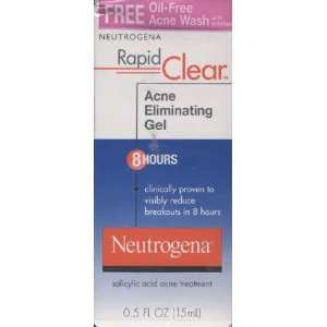  Neutrogena Rapid Clear Acne Eliminating Gel 8 Hours .5 FL 