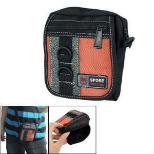   Black Nylon Zip Up Belt Bag Holder for Digital Camera: Camera & Photo