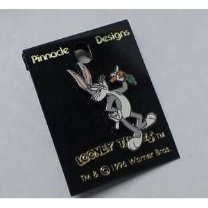    Vintage Enamel Pin Looney Tunes Bugs Bunny 