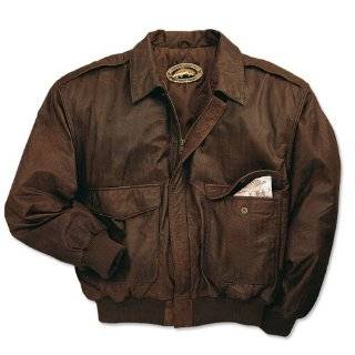    Distressed Brown Leather Bomber Jacket (Mens) (#299 2): Clothing
