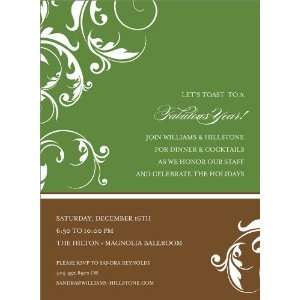   Color Block   Green & Brown Party Invitations: Health & Personal Care