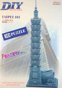 3D PUZZLE Taipei 101( Taipei )assemble educational  