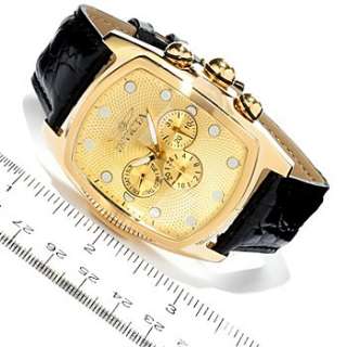 Mens Invicta Leather Swiss Ultra Slim Watch Set 1028  