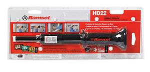 Ramset HD22 Powder Actuated Tool Uses .22CAL Loads 092097000223  
