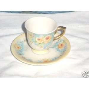  Porcelain Cup & Saucer with Yellow Flowers Everything 
