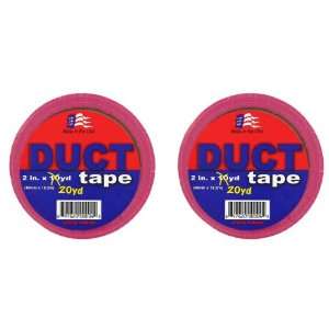  Pink Duct Tape 2 inch x 20 yard   2 Pack: Office Products
