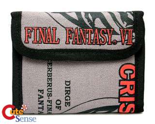 Final Fantasy Canvas Bi fold Wallet w/Chain Hook  