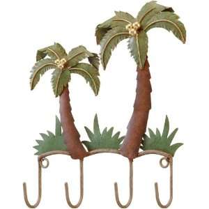 Hanging Hooks Key Rack Palm Tree   Regal Art #S908:  Home 