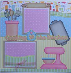 Premade Scrapbook Pages 12x12   Cooking   By BABS   PTBD  